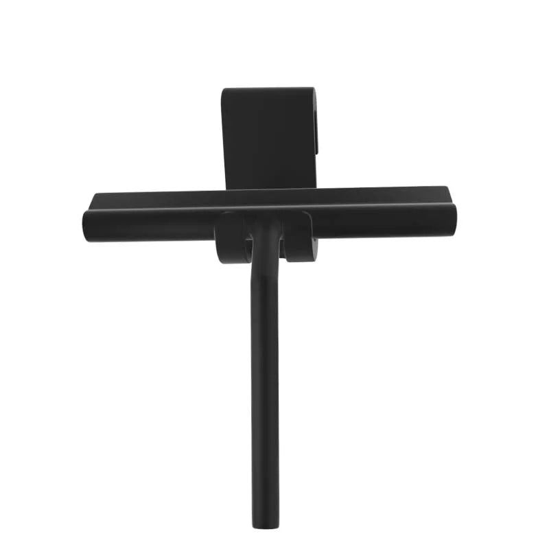 Easy to Hang Black Durable Silicone Shower Wiper with Hook for Multi-function Cleaning of Windows Tiles Mirrors