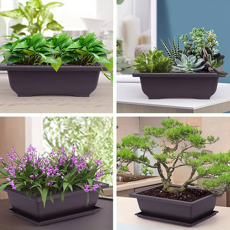 Bonsai Pot Garden Flower Pot Plant Pots for Plants Garden Supplies Outdoor Succulents Plant Pot Plant Planting Basin Plant Trays