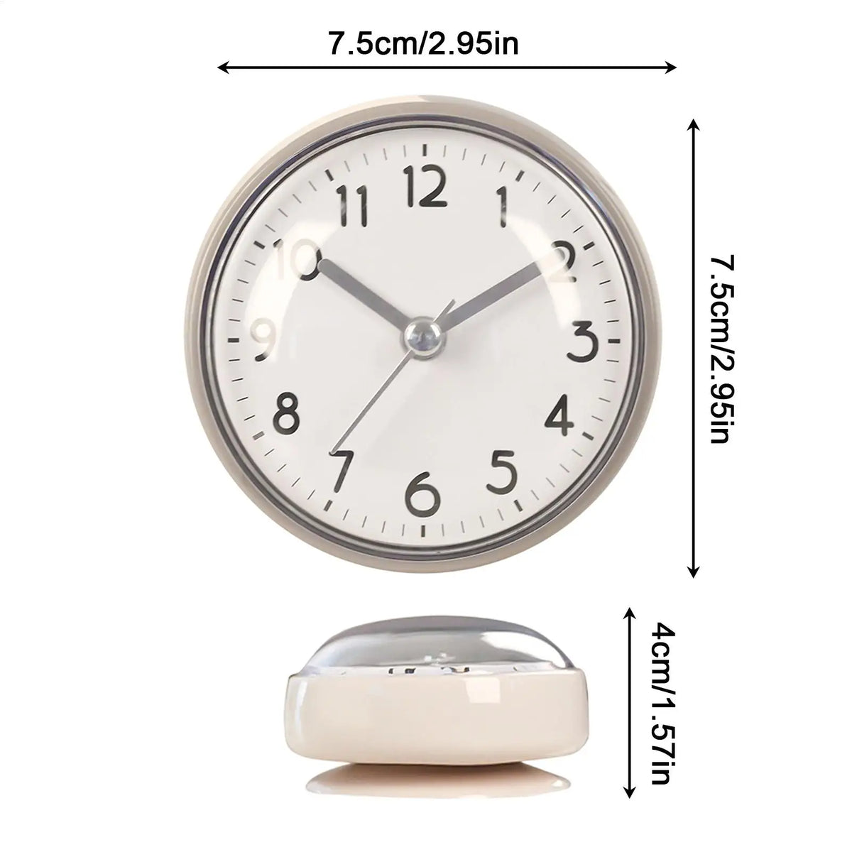 Alarm Clock Outdoor Waterproof Wall Clock Bathroom Kitchen Patio Shop Living Room Decorative Wall Clock Stylish Silent