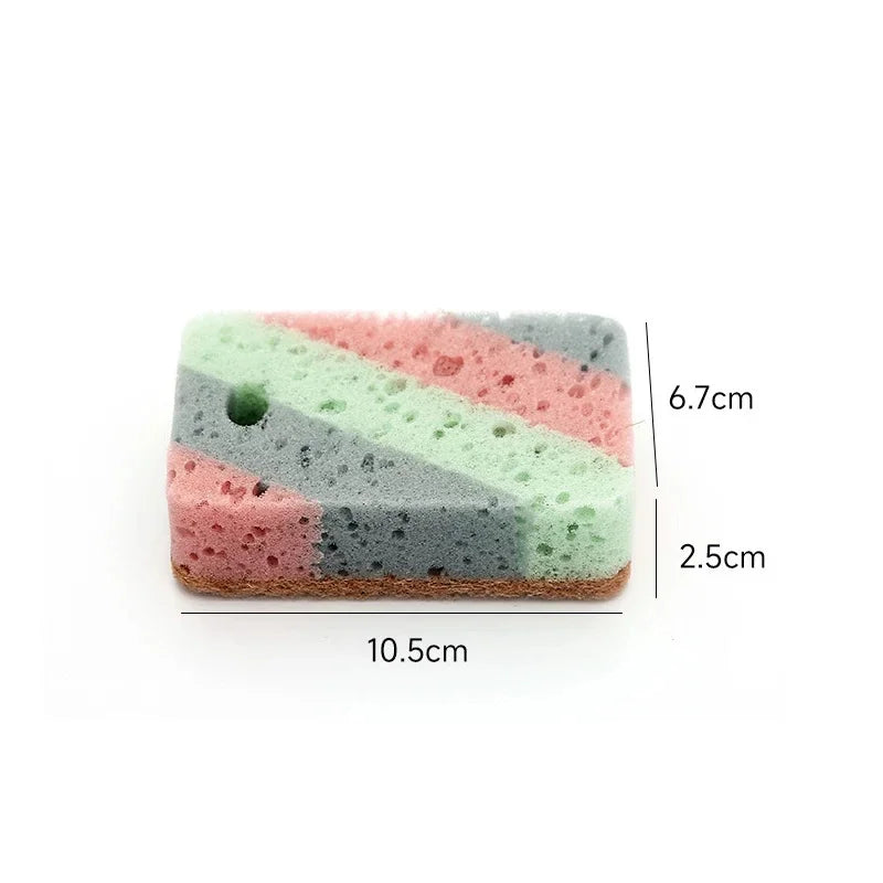 Cleaning Tools 5/10/20 Pieces Dishwashing Sponge Wood Pulp Cotton Color Magic Cleaning Sponge Pot Brush Kitchen Washing Tools