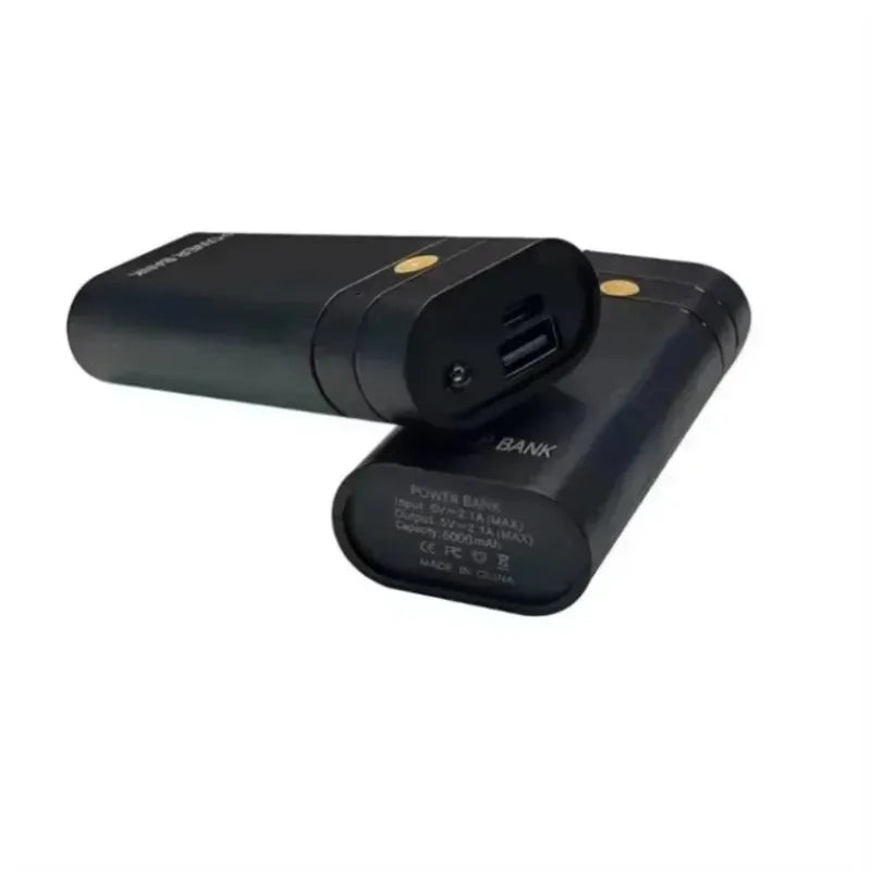 DIY Power Bank Box For Phone Electronic Charging Not Including Batteries 6000mAh 5V 2A 2X 18650 USB Type-C Battery Charger Case