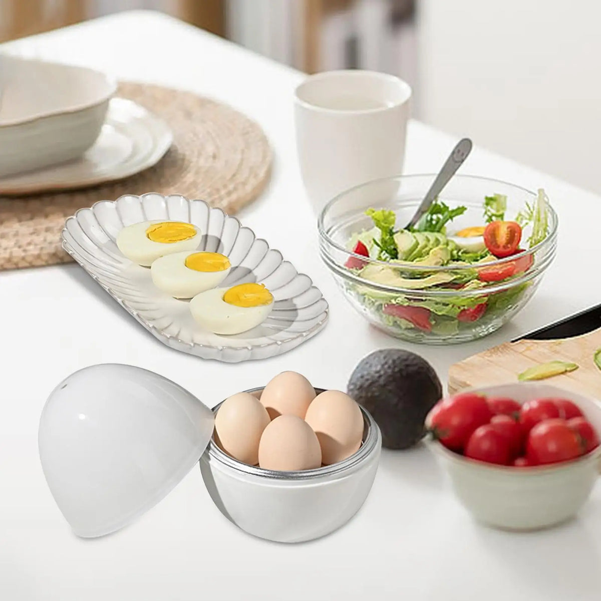 Microwave Boiled Egg Cooker For Hard Soft Rapid Eggs Kitchen Gadgets For Quick Egg Boiling Cooking Accessories