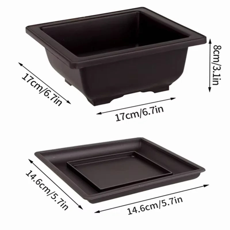 Bonsai Pot Garden Flower Pot Plant Pots for Plants Garden Supplies Outdoor Succulents Plant Pot Plant Planting Basin Plant Trays