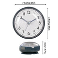 Alarm Clock Outdoor Waterproof Wall Clock Bathroom Kitchen Patio Shop Living Room Decorative Wall Clock Stylish Silent