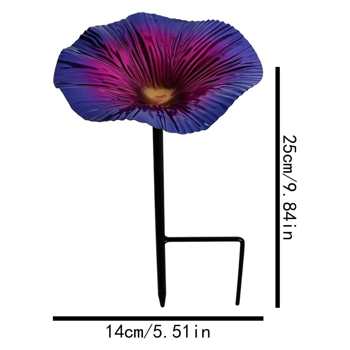 Flower Bird Feeder Garden Bee Water Feeder with Stake Hummingbird Watering Station for Outdoor Backyard Patio Porch Yard Lawn