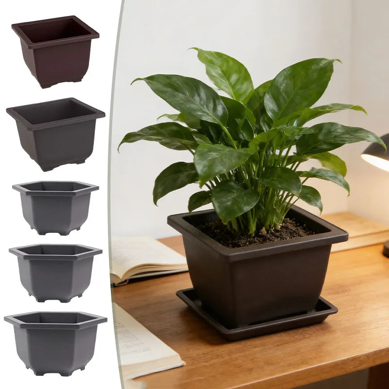 Bonsai Pot Garden Flower Pot Plant Pots for Plants Garden Supplies Outdoor Succulents Plant Pot Plant Planting Basin Plant Trays