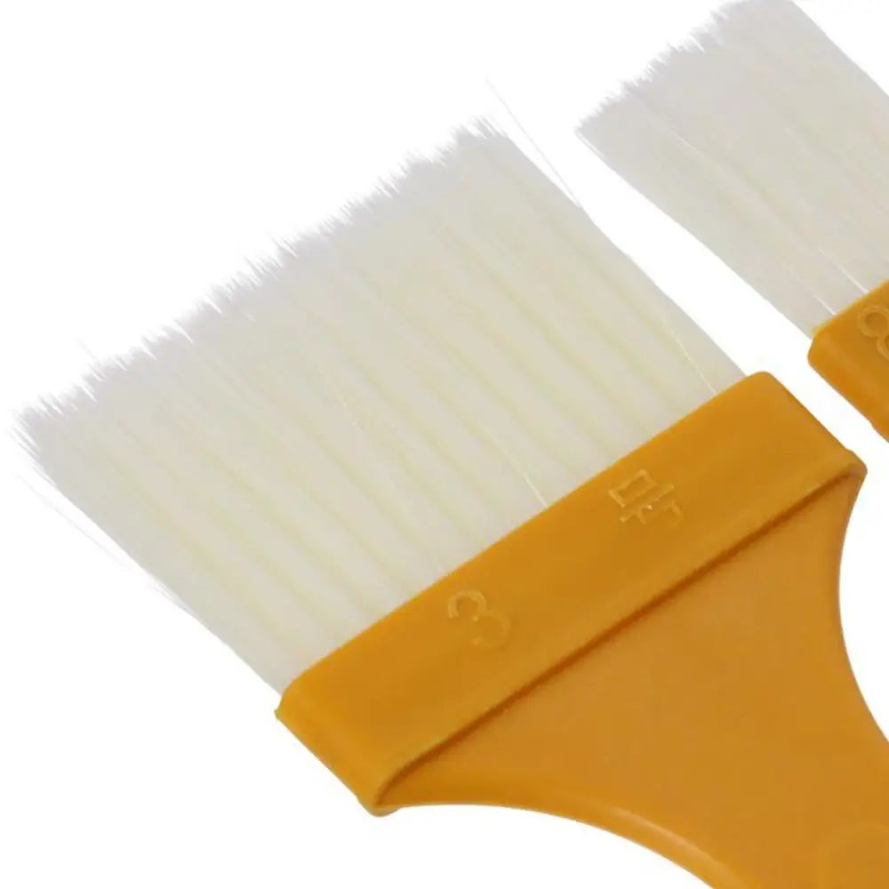 5 Pcs Yellow Pastry Brush Heat Resistant PET Silk Basting Brush for Cooking Multi-purpose Plastic Handle Food Brush Kitchen