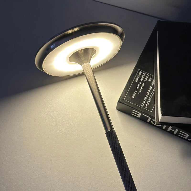 Modern Creative LED Table Lamp USB Charging Portable Touch Dimming Bedroom Bedside Atmosphere Light for Hotel Restaurant Bar