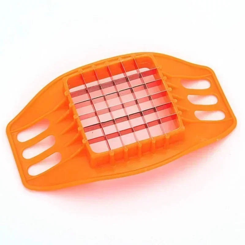 New Stainless Cutter Slicer Masher Steel Potato Vegetable Cutting Device Square Slicers Cut Fries Kitchen Tool Cooking Gadgets