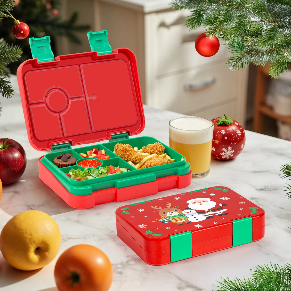 Adorable Kids Lunch Box Student Microwave Safe Travel Bento Box Halloween Container Portable Leak Proof Fruit Salad Bento Box