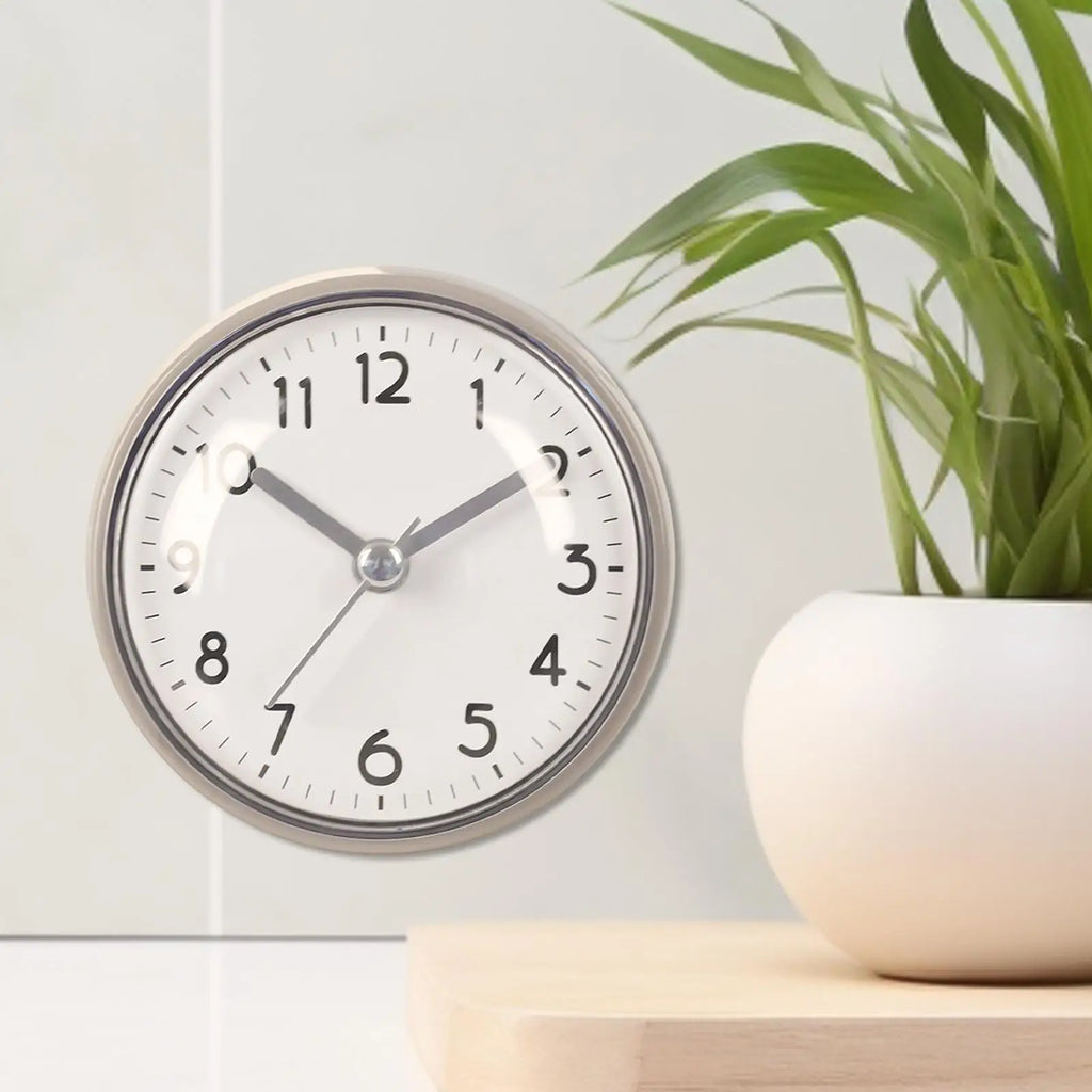 Alarm Clock Outdoor Waterproof Wall Clock Bathroom Kitchen Patio Shop Living Room Decorative Wall Clock Stylish Silent