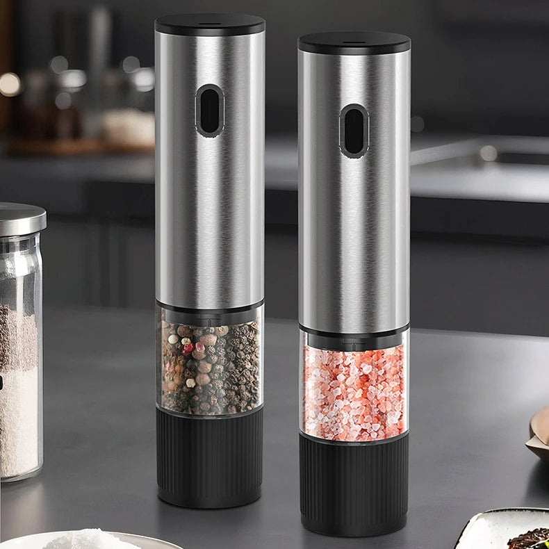 Electric Salt and Pepper Grinder Automatic Rechargeable Pepper Mill Shakers Adjustable Coarseness Kitchen Appliances