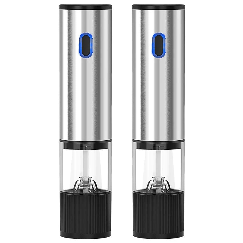 Electric Salt and Pepper Grinder Automatic Rechargeable Pepper Mill Shakers Adjustable Coarseness Kitchen Appliances