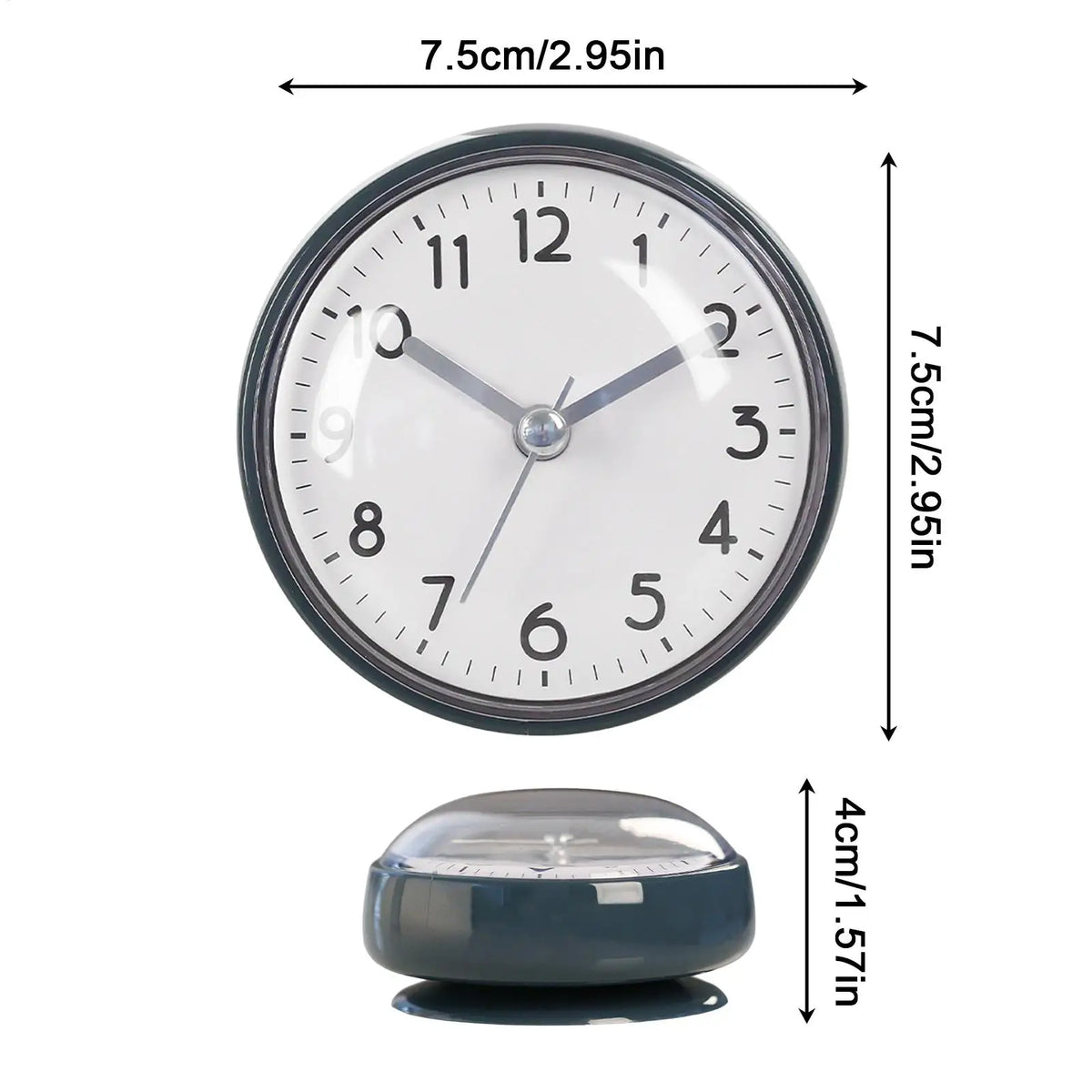 Alarm Clock Outdoor Waterproof Wall Clock Bathroom Kitchen Patio Shop Living Room Decorative Wall Clock Stylish Silent