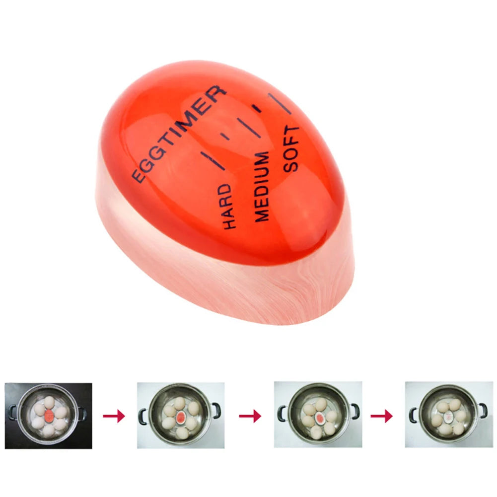 Eggtimer Kitchen Gadget Sets Time Timer Perfect Egg Changing Color Resin Material Temperature Cooking Gadgets Accessories