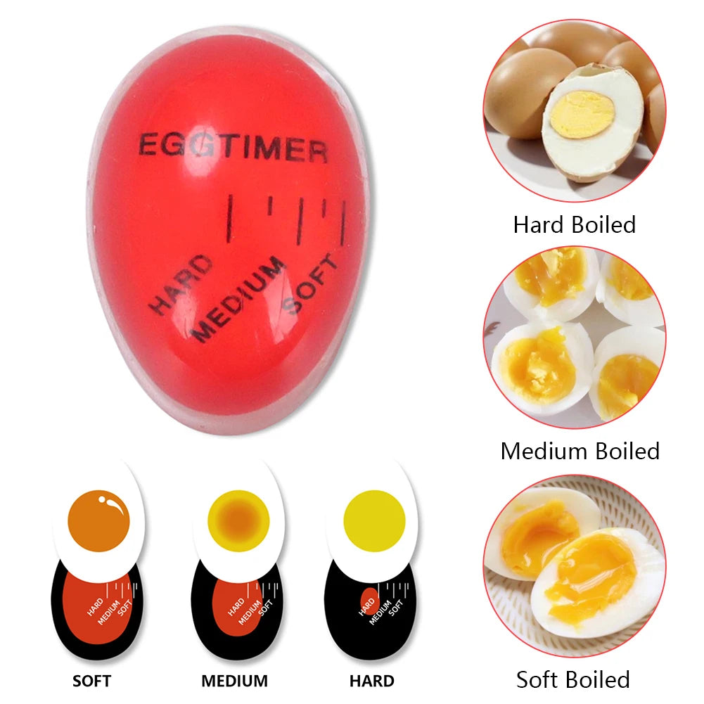 Eggtimer Kitchen Gadget Sets Time Timer Perfect Egg Changing Color Resin Material Temperature Cooking Gadgets Accessories