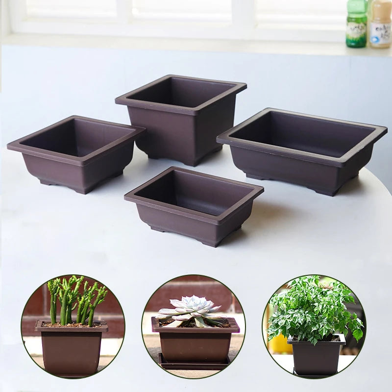 Bonsai Pot Garden Flower Pot Plant Pots for Plants Garden Supplies Outdoor Succulents Plant Pot Plant Planting Basin Plant Trays