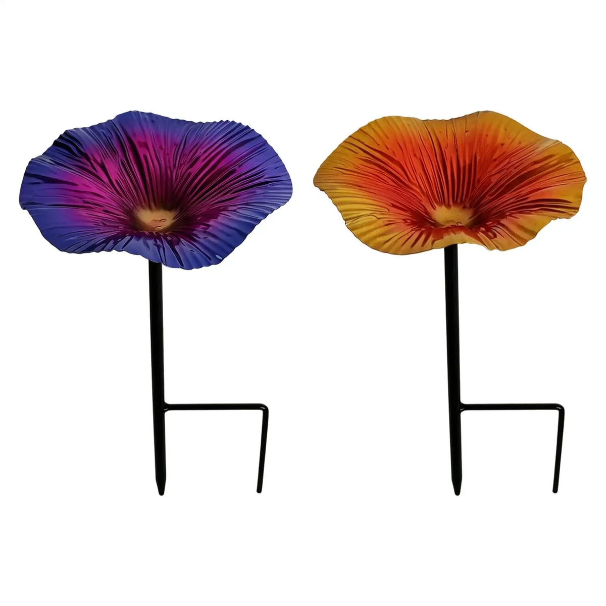 Flower Bird Feeder Garden Bee Water Feeder with Stake Hummingbird Watering Station for Outdoor Backyard Patio Porch Yard Lawn