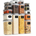 Airtight Food Storage Containers with Lids 16-Piece Set – BPA-Free Kitchen Storage Boxes for Flour, Sugar, Cereal, Spices & Past